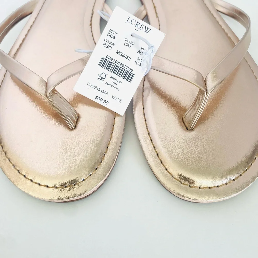J. Crew Women's Metallic Sandals - Picture 2 of 2